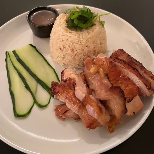 "Roasted" Khao Man Gai Yang.