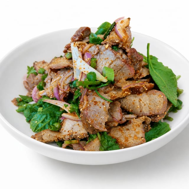 Beef Spicy Salad (Nam Tok).
